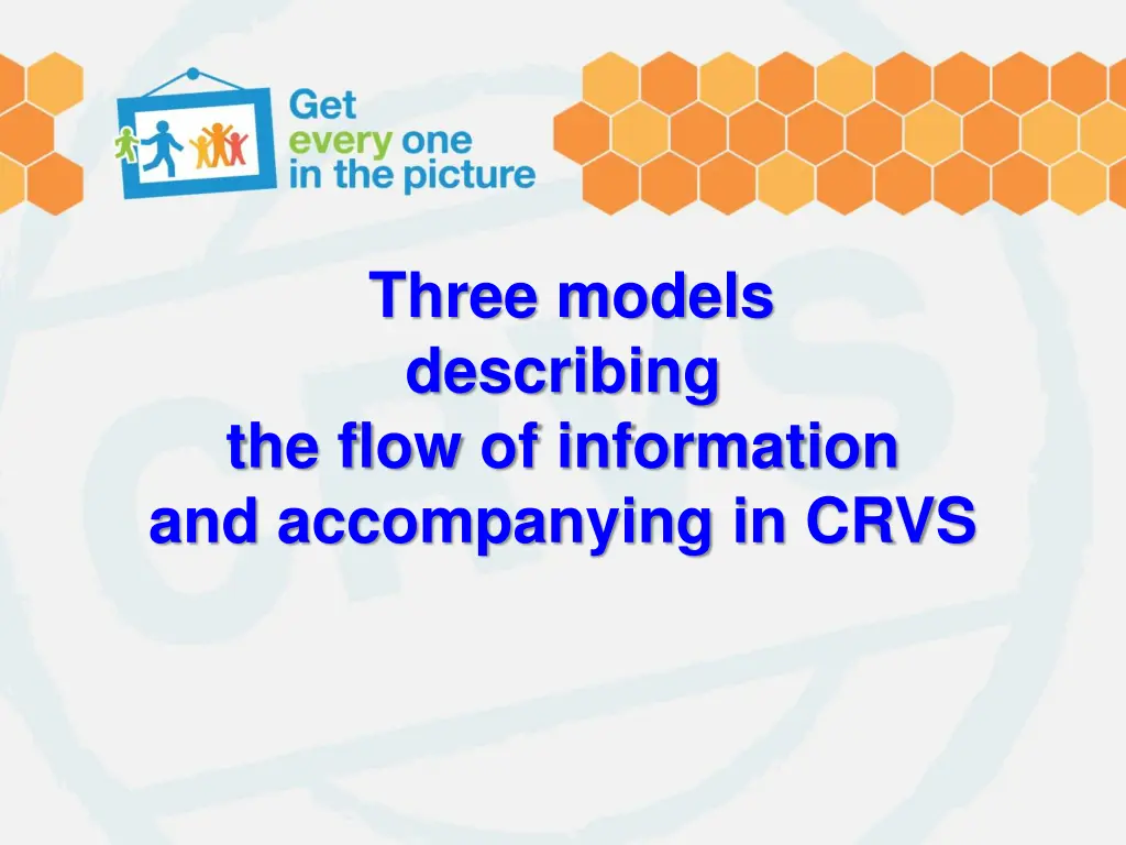 three models describing the flow of information