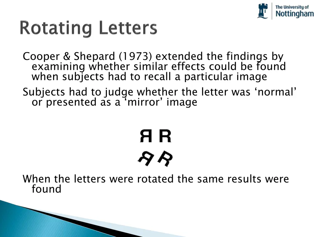 cooper shepard 1973 extended the findings