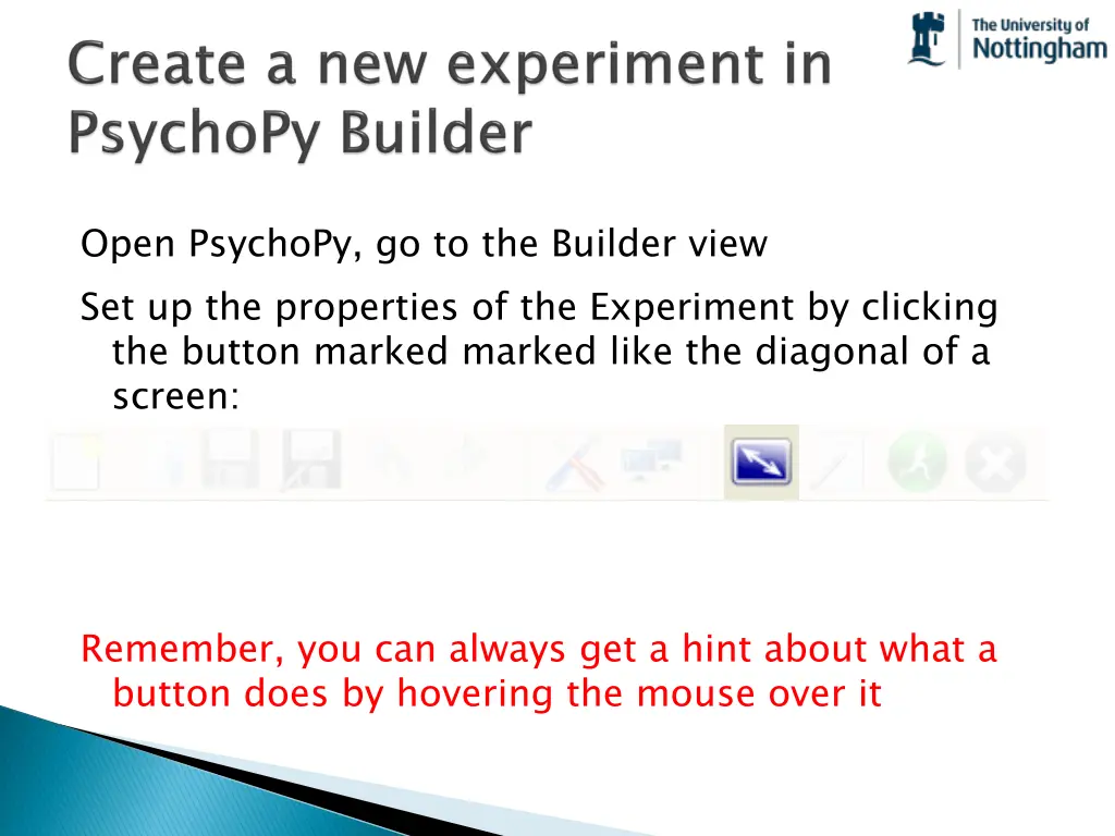 open psychopy go to the builder view