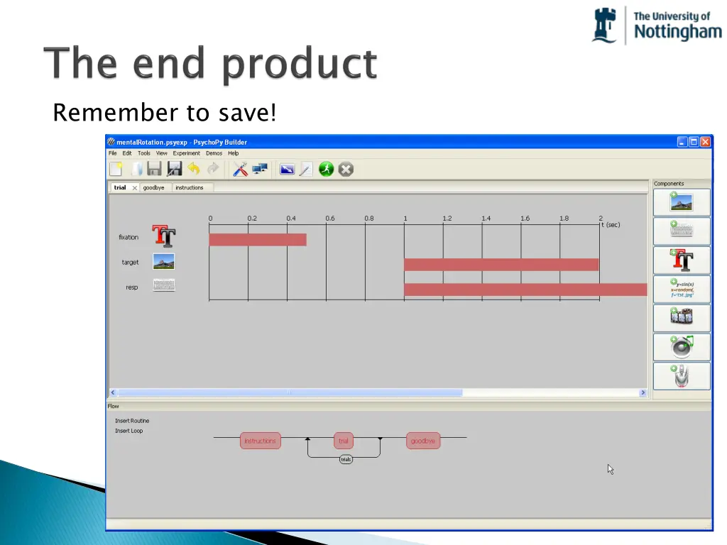 remember to save