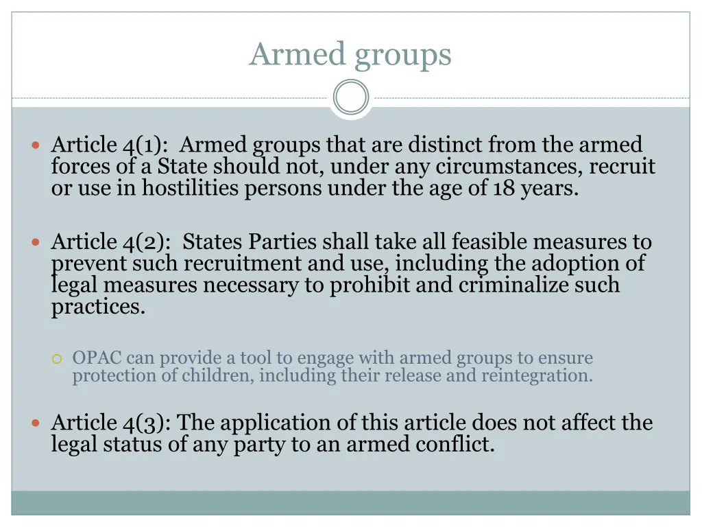 armed groups