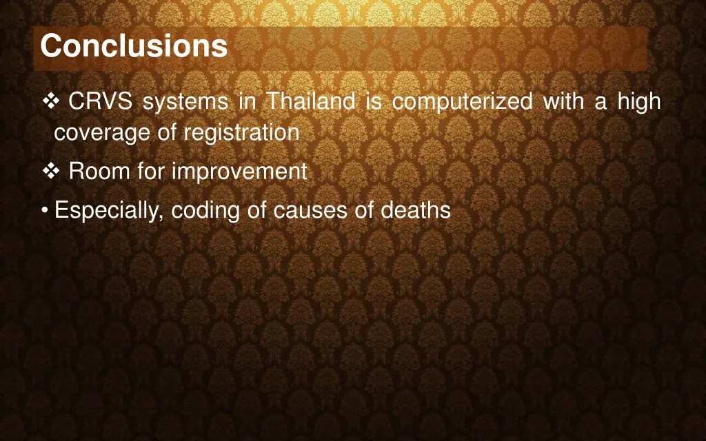 conclusions