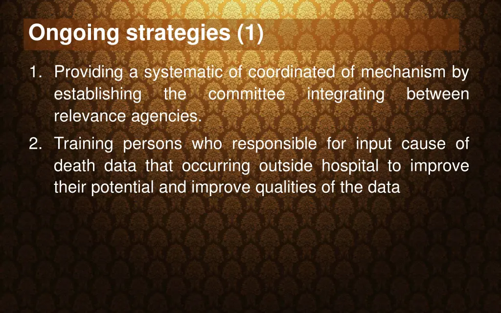 ongoing strategies 1