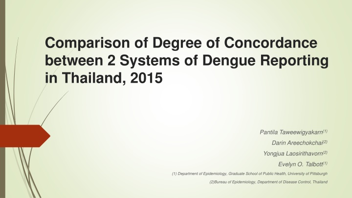 comparison of degree of concordance between