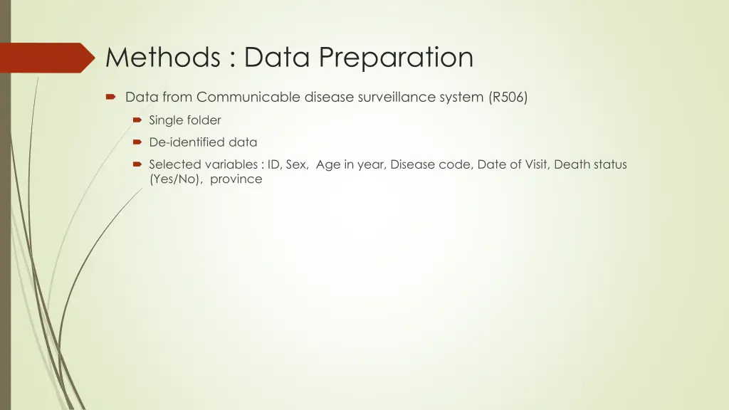 methods data preparation 1