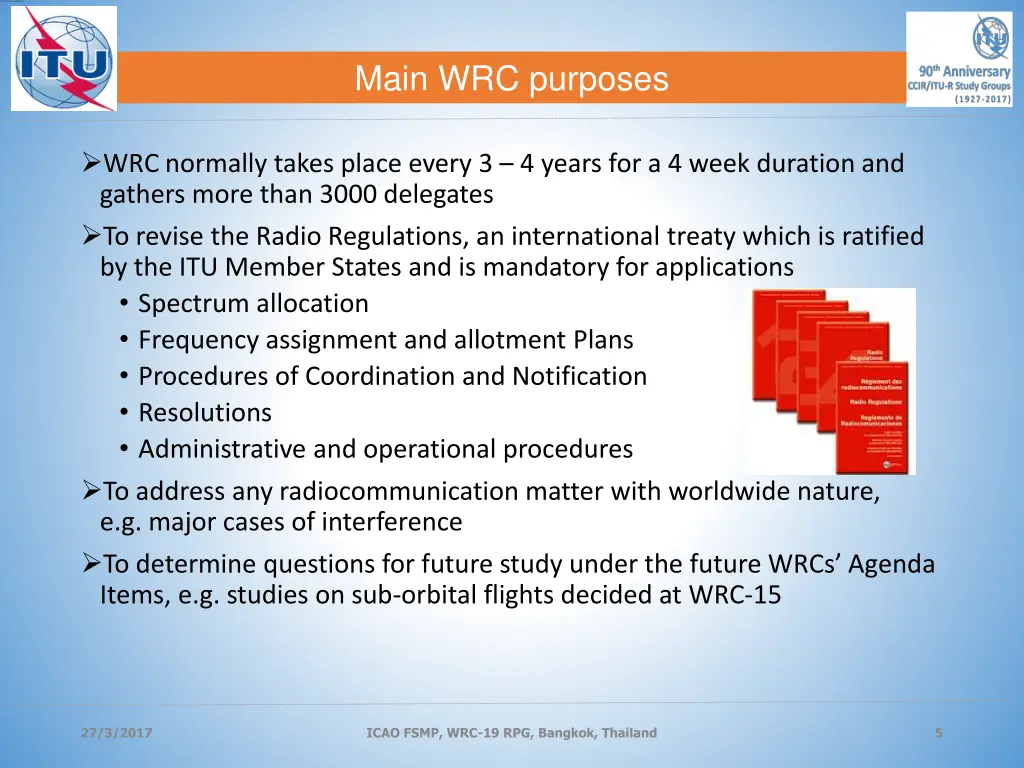 main wrc purposes