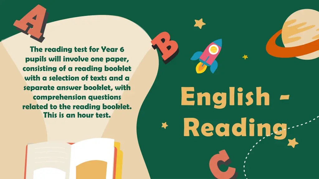the reading test for year 6 pupils will involve