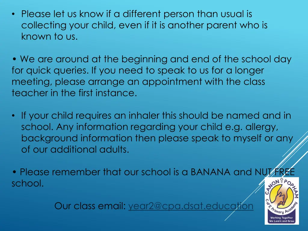 please let us know if a different person than