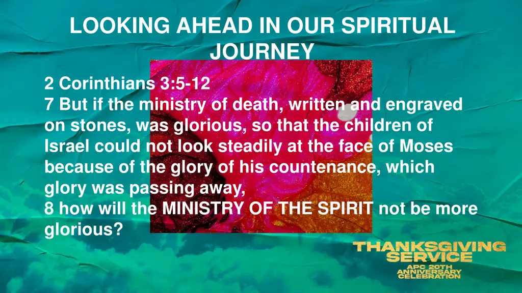looking ahead in our spiritual journey 2