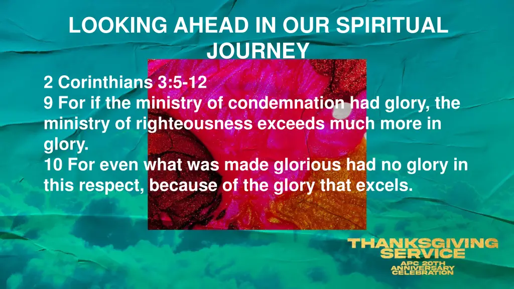 looking ahead in our spiritual journey 3