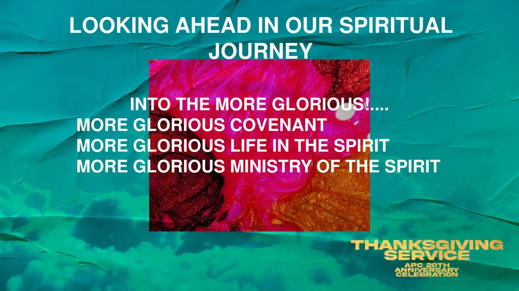 looking ahead in our spiritual journey 5