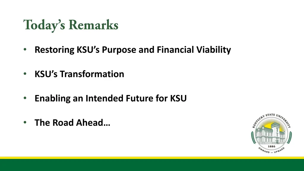 restoring ksu s purpose and financial viability