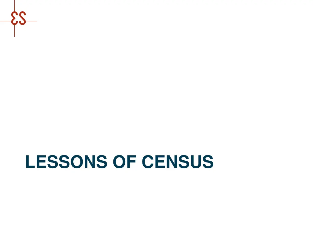 lessons of census
