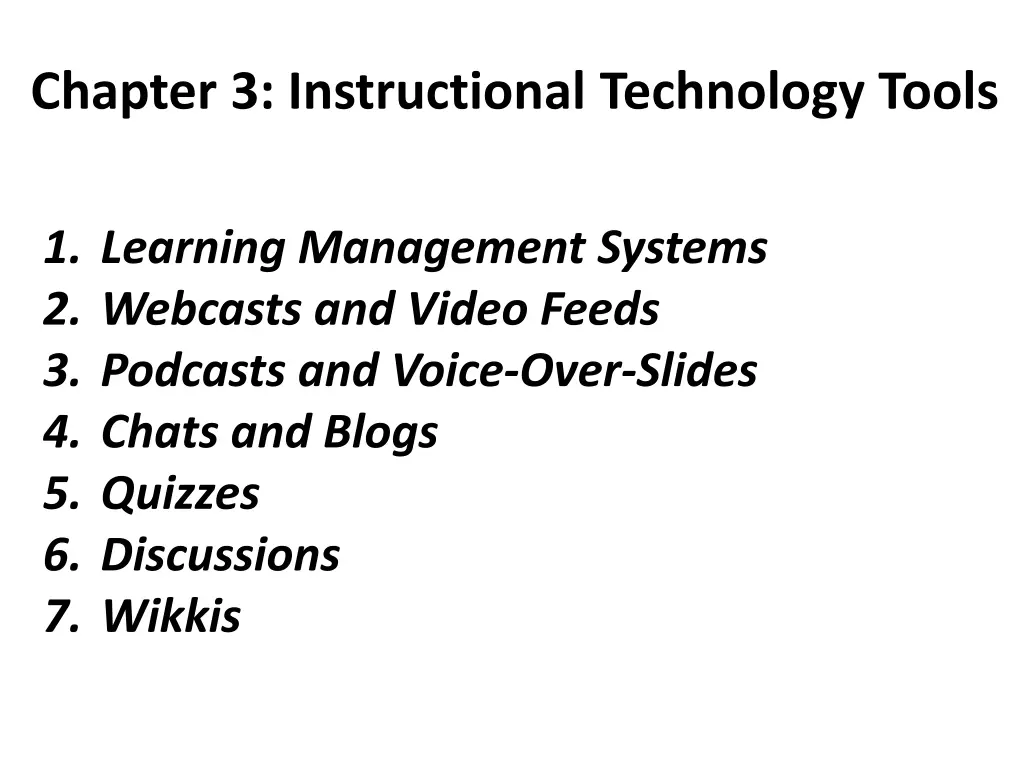 chapter 3 instructional technology tools 1