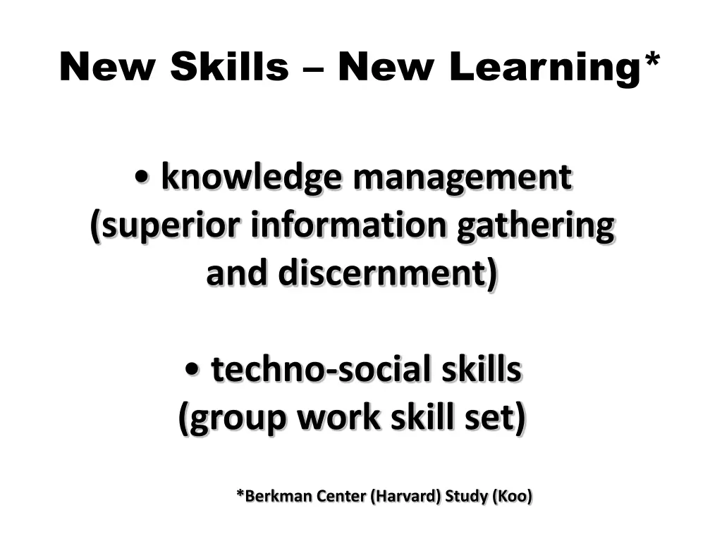 new skills new learning