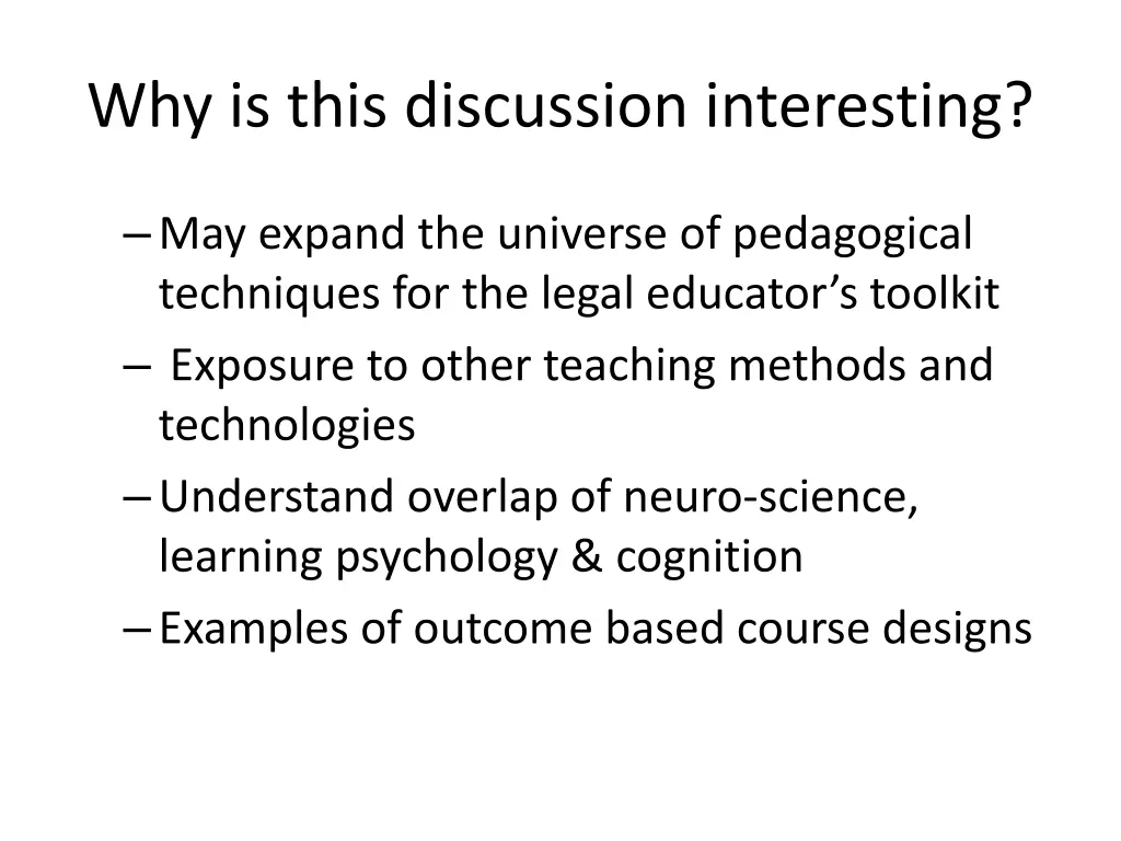 why is this discussion interesting