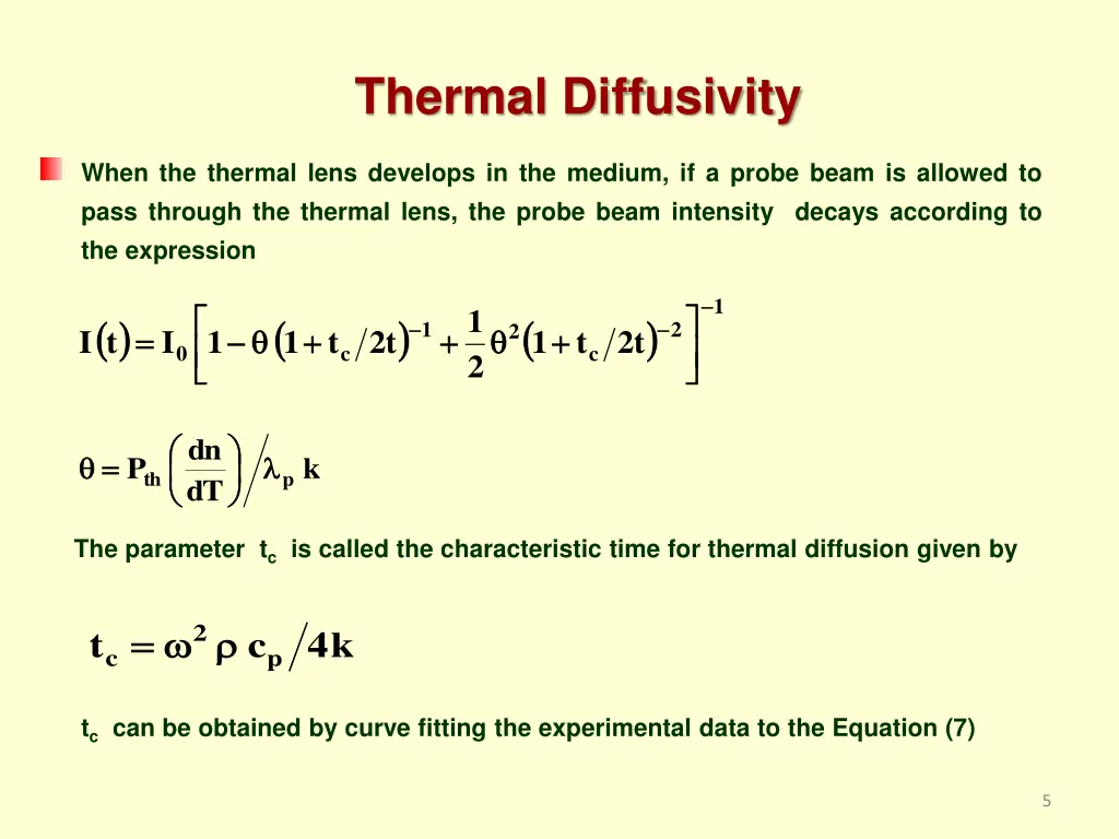 thermal diffusivity