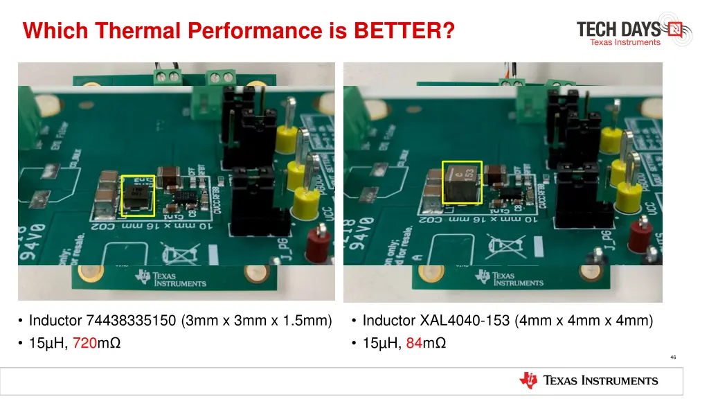 which thermal performance is better