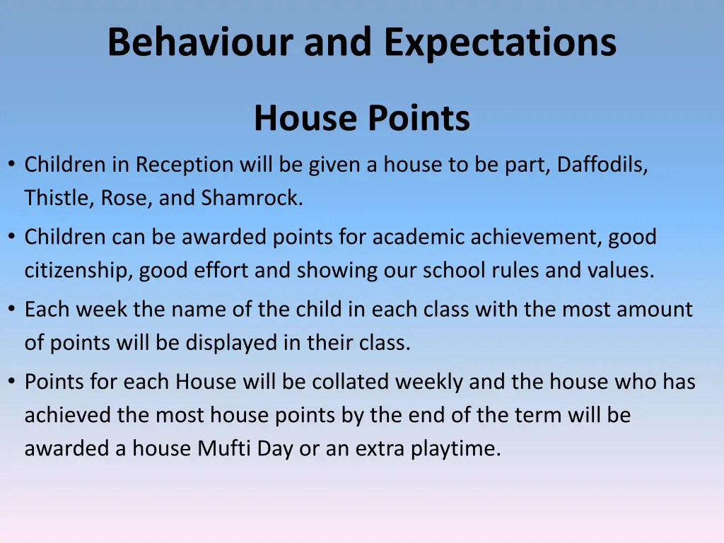 behaviour and expectations 2