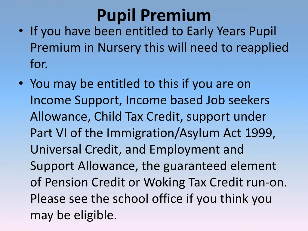 pupil premium