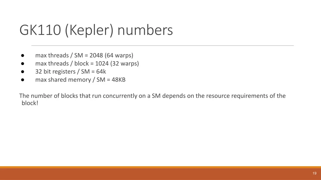 gk110 kepler numbers