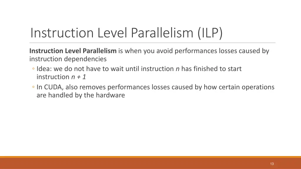 instruction level parallelism ilp
