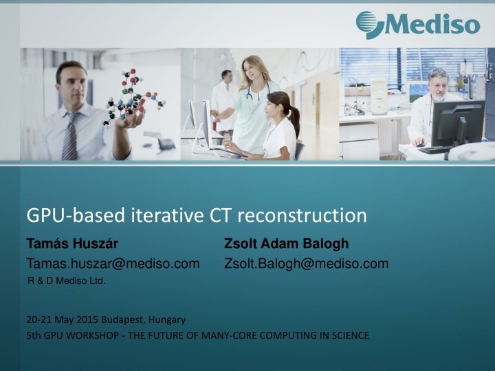gpu based iterative ct reconstruction