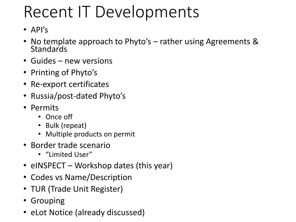 recent it developments api s no template approach