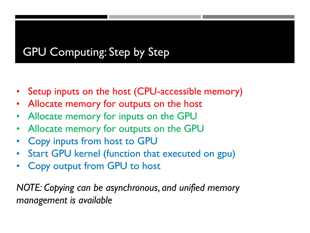 gpu computing step by step
