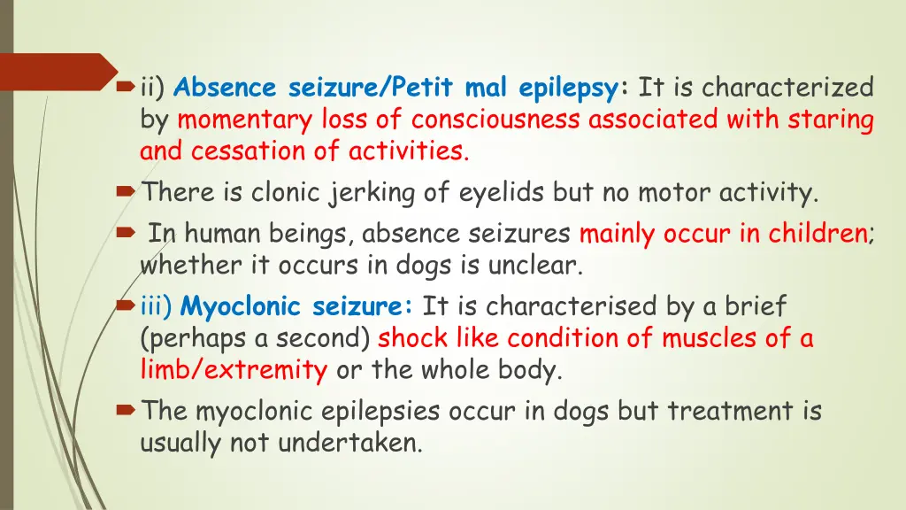 ii absence seizure petit mal epilepsy