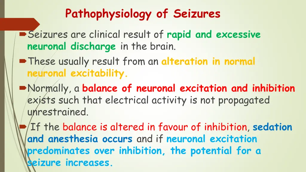 pathophysiology of seizures