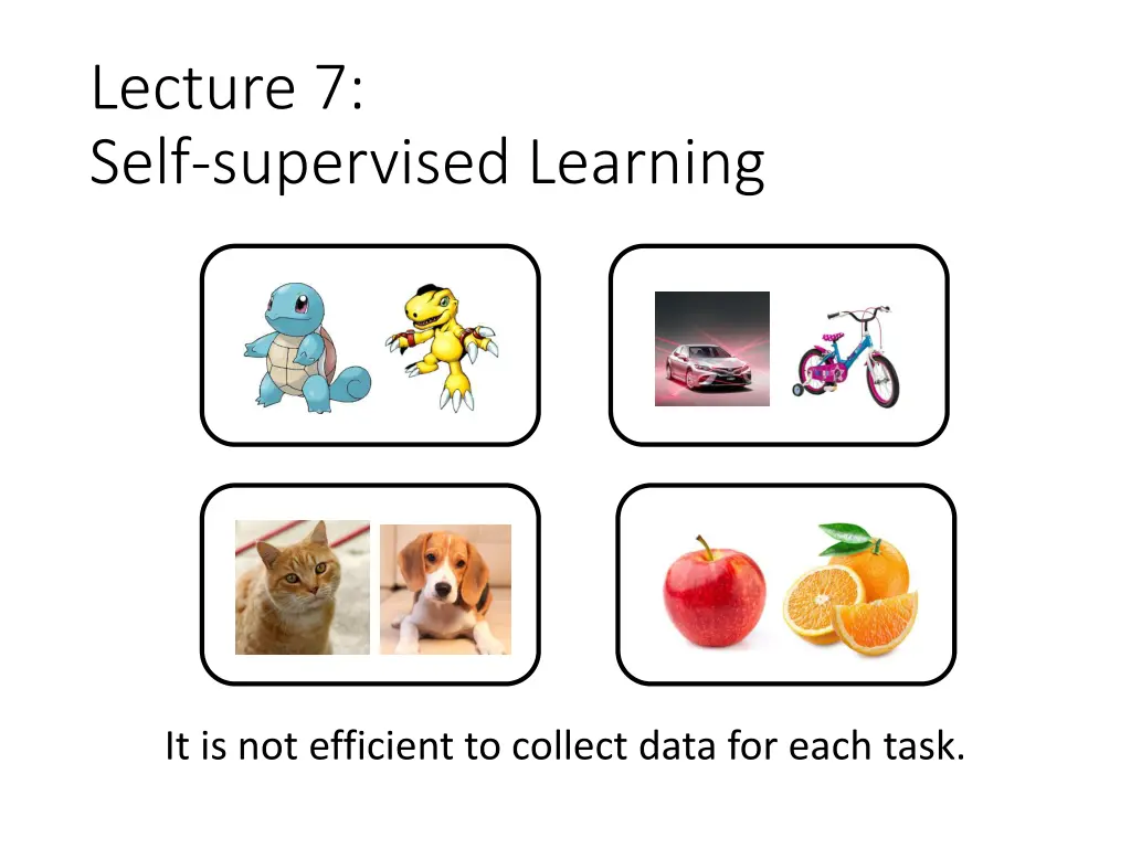 lecture 7 self supervised learning