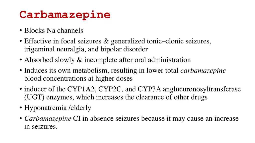 carbamazepine