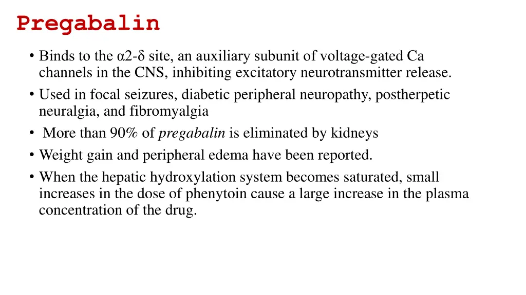 pregabalin