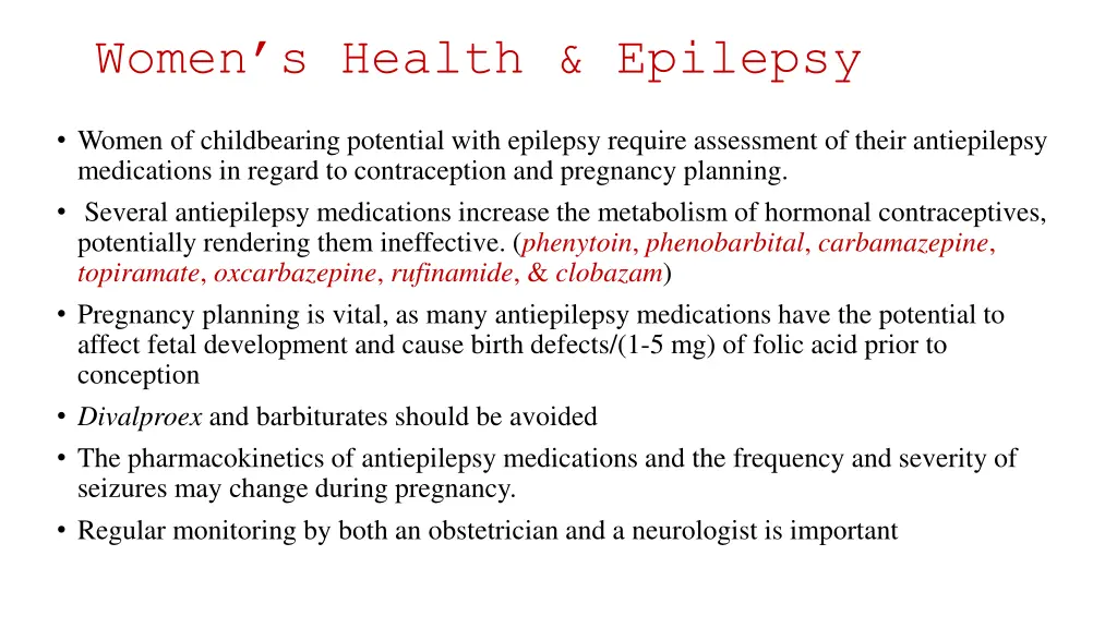 women s health epilepsy