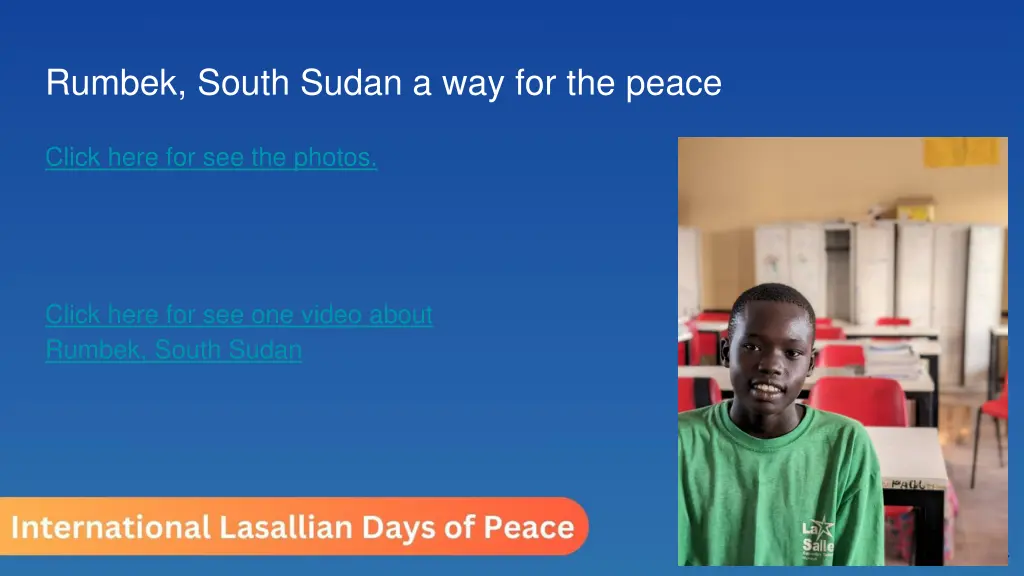 rumbek south sudan a way for the peace