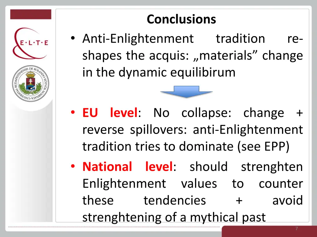 conclusions