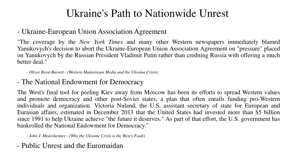 ukraine s path to nationwide unrest