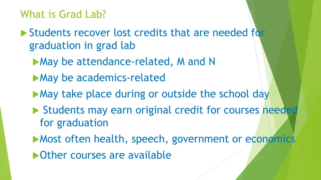 what is grad lab