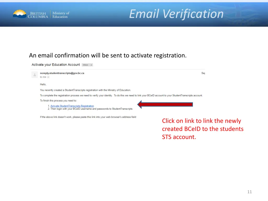 email verification