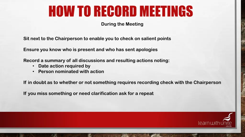 how to record meetings during the meeting