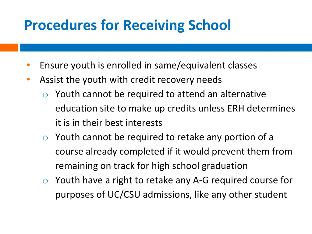 procedures for receiving school 3