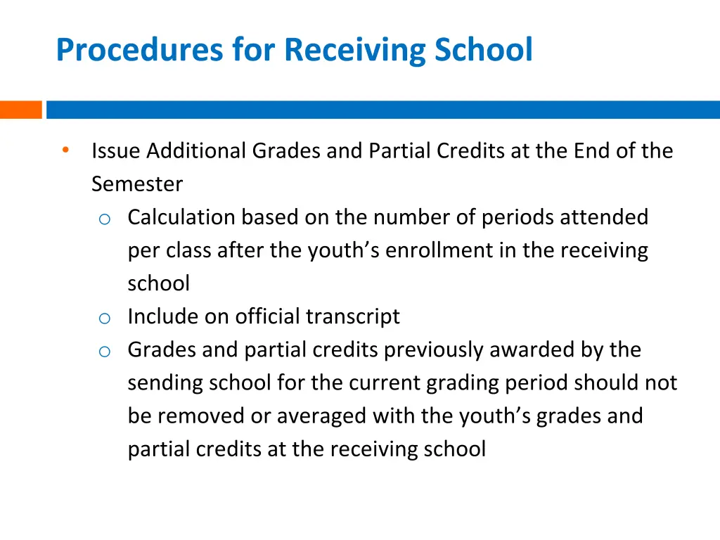 procedures for receiving school 4