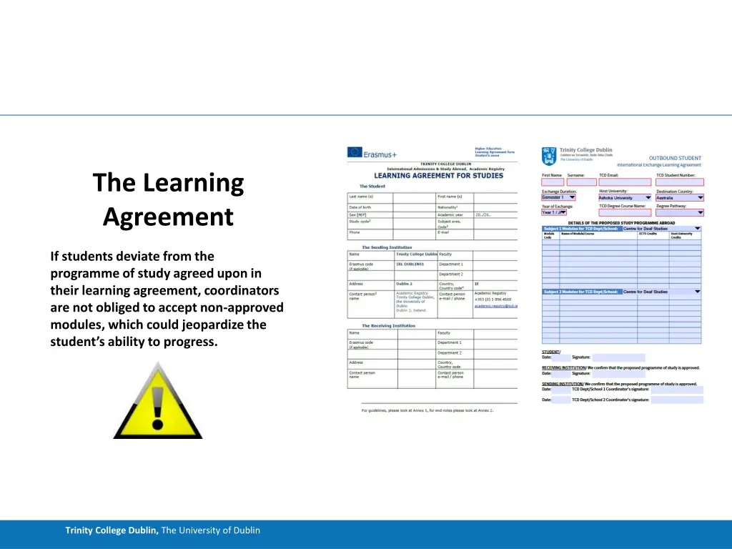 the learning agreement 1