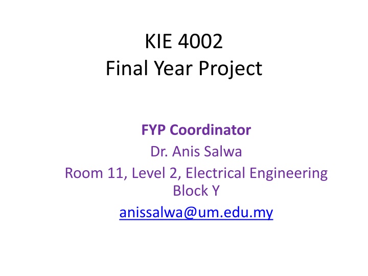 kie 4002 final year project
