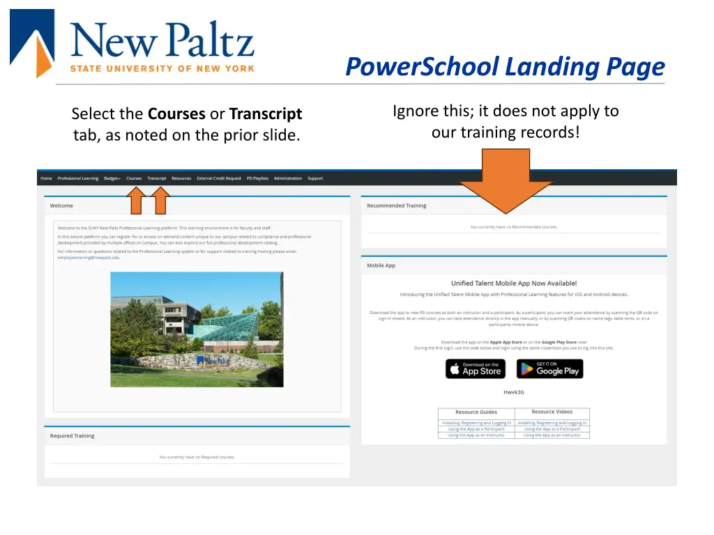 powerschool landing page