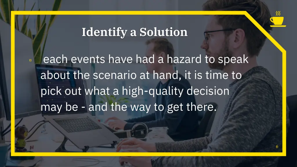 identify a solution