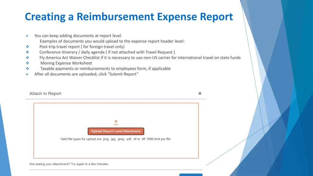 creating a reimbursement expense report 12
