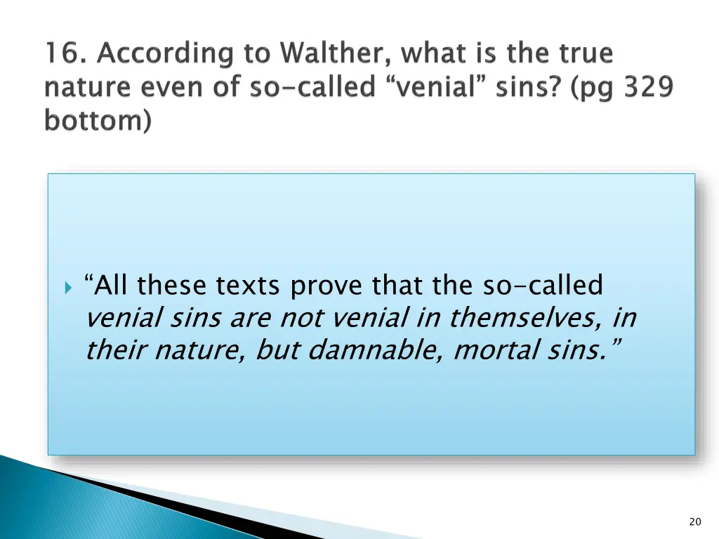all these texts prove that the so called venial