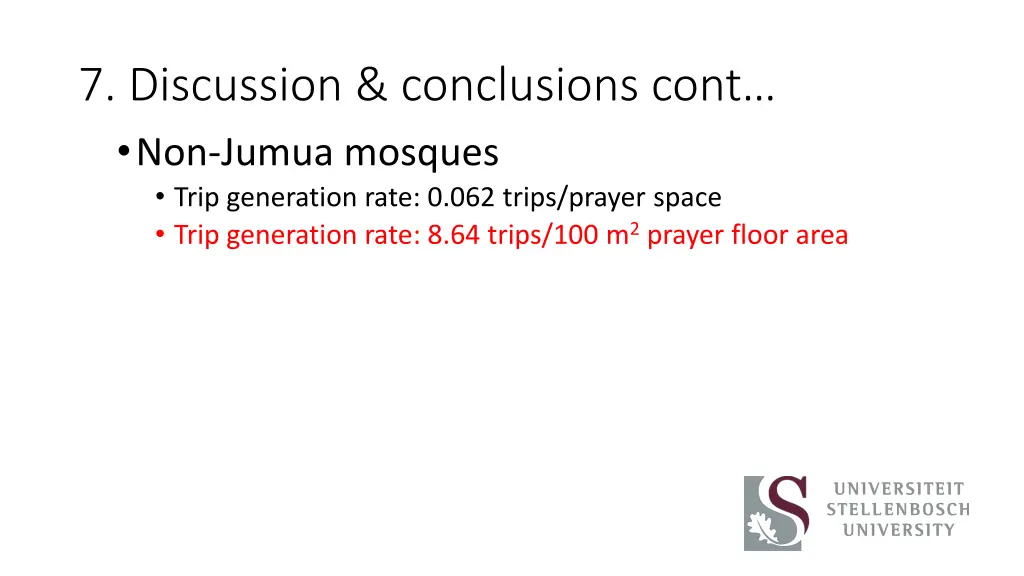7 discussion conclusions cont non jumua mosques 1